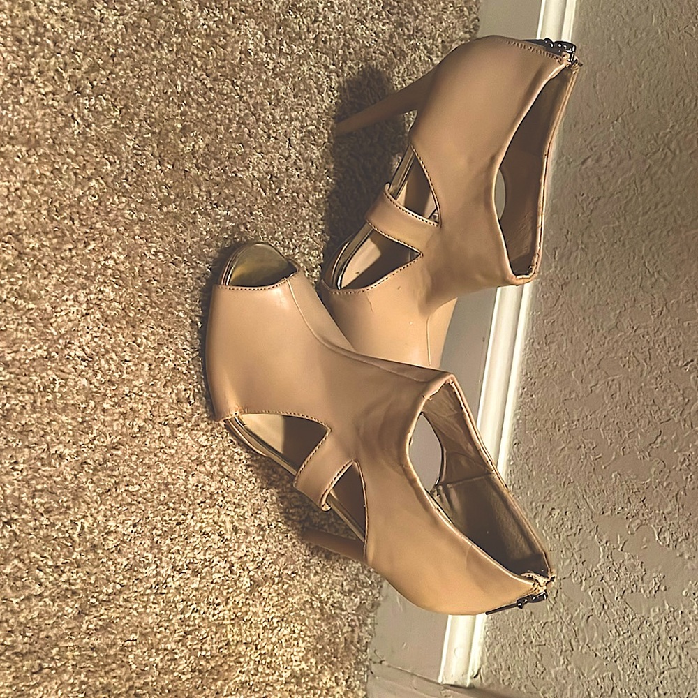 Call it spring peep toe bootie